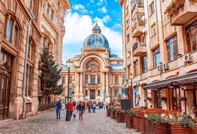 Romania-Bucharest-street